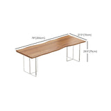Rectangle Double Pedestal Dining Table Modern Wood Table for Dining Room Clearhalo 'Dining Tables & Seating' 'Dining Tables' 'dining_table' 'furn' 'furn_dining_table' 'Furniture' 'Kitchen & Dining Furniture' 1200x1200_54486794-0db4-4937-87f8-42ba294d306a