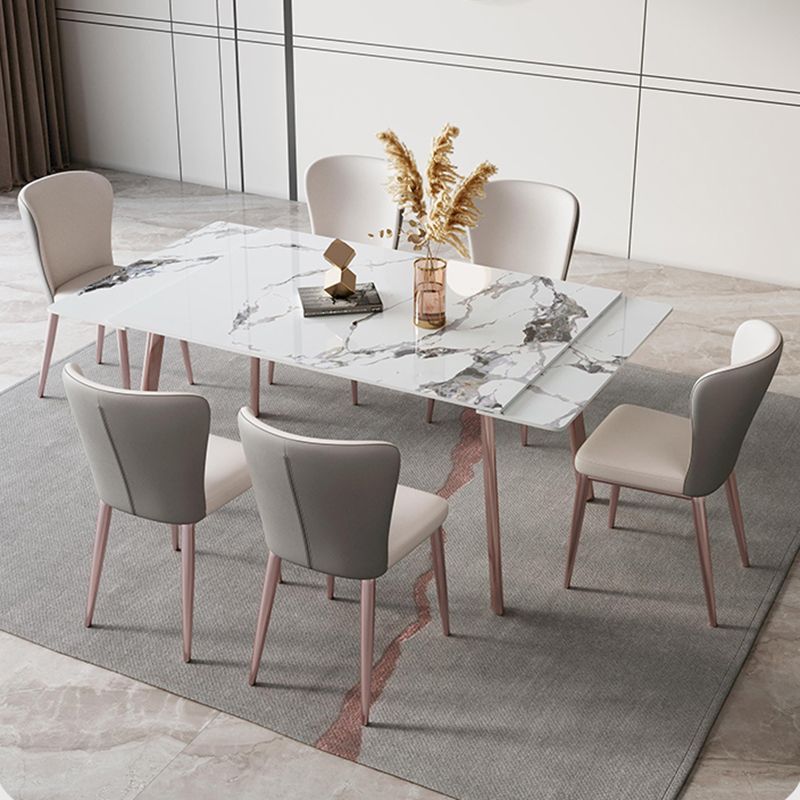 Silla de comedor de ala de cuero de estilo PU de estilo moderno para interiores