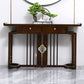 Rectangle Contemporary Console Table Dark Brown Elm Console Sofa Table