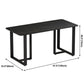 Stone Double Pedestal Table Industrial Style Dining Table for Dinner Kitchen Home Clearhalo ' dining_table' 'Dining Tables & Seating' 'Dining Tables' 'furn' 'furn_dining_table' 'Furniture' 'furniture_dining_table' 'Kitchen & Dining Furniture' 'kitchen&dining_furn' 'kitchen' 'kitchen_dining_table' 1200x1200_544a5ff6-0f4f-49f9-ad3e-4d93788fd50e