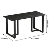 Stone Double Pedestal Table Industrial Style Dining Table for Dinner Kitchen Home Clearhalo ' dining_table' 'Dining Tables & Seating' 'Dining Tables' 'furn' 'furn_dining_table' 'Furniture' 'furniture_dining_table' 'Kitchen & Dining Furniture' 'kitchen&dining_furn' 'kitchen' 'kitchen_dining_table' 1200x1200_544a5ff6-0f4f-49f9-ad3e-4d93788fd50e