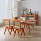 Modern massief houten meubels 1/2/4/5 PCS Standaardhoogte eetkamertafel set