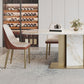 Luxurious Sintered Stone Top Dining Set Rectangle 1/4/5/7 Pieces Dinette Table Set Clearhalo 'Dining Room Sets' 'Dining Tables & Seating' 'dining_room_set' 'furn' 'furn_dining_room_set' 'Furniture' 'Kitchen & Dining Furniture' 1200x1200_544b00a5-1c21-4a7b-bed6-1a8e5db6bdf2