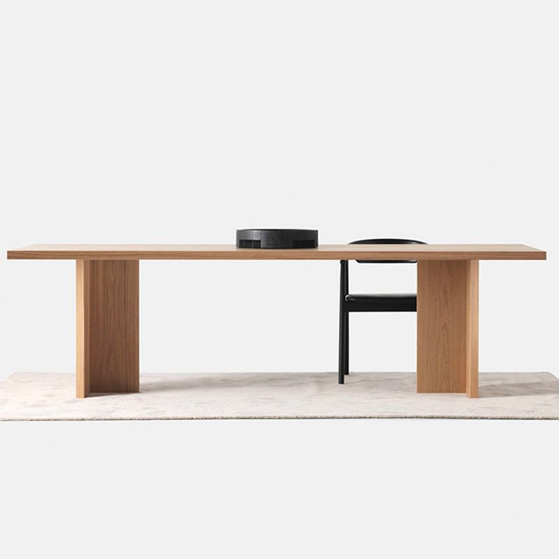 Rectangular Shaped Modern Office Table Wooden Writing Desk in Natural Clearhalo 'furn' 'furn_office_desk' 'Furniture' 'Office Desks' 'Office Furniture' 'office_desk' 1200x1200_544b22ad-fd11-4c35-9d8d-3d507f815c0b