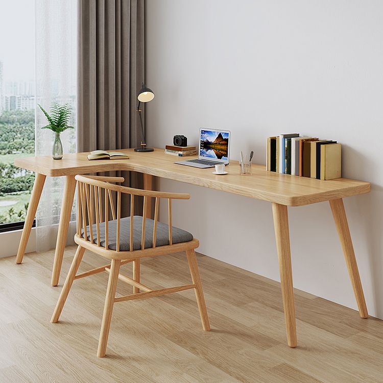 Modern Solid Wood Writing Desk L-Shape Office Desk for Office Clearhalo 'furn' 'furn_office_desk' 'Furniture' 'Office Desks' 'Office Furniture' 'office_desk' 1200x1200_544b5a5d-3511-4985-b367-2d1079b6944d