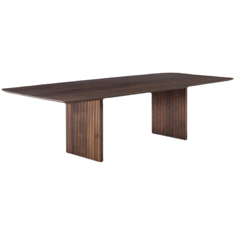 Modern Rectangle Dining Site Table Solid Wood Double Pedestal Kitchen Dining Table Clearhalo 'Dining Tables & Seating' 'Dining Tables' 'dining_table' 'furn' 'furn_dining_table' 'Furniture' 'furniture_dining_table' 'Kitchen & Dining Furniture' 'kitchen' 'kitchen_dining_table' 1200x1200_544b5fcb-9352-4f12-a82e-3a2ae914544b