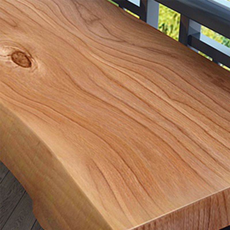 Tavolo da bar specialistico industriale marrone in legno massiccio tavolo da cocktail con base a slitta