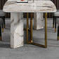 Rectangle Dining Site Table Traditional Luxury Stainless Steel Dinette Table Clearhalo ' dining_table' 'Dining Tables & Seating' 'Dining Tables' 'furn' 'furn_dining_table' 'Furniture' 'furniture_dining_table' 'Kitchen & Dining Furniture' 'kitchen&dining_furn' 'kitchen' 'kitchen_dining_table' 1200x1200_544d00c5-0bfa-4304-a6b7-873995e2b822