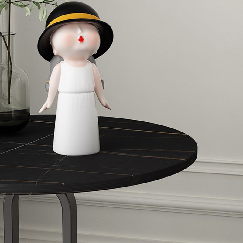 Tavolino rotondo in metallo in metallo in metallo in metallo moderno