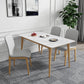 Rectangle 4 Legs Luxury Table Fixed Table with Sintered Stone