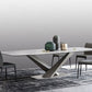 Stone Dining Table Traditional Luxury Dining Table with Pedestal Base Clearhalo 'Dining Tables & Seating' 'Dining Tables' 'dining_table' 'furn' 'furn_dining_table' 'Furniture' 'Kitchen & Dining Furniture' 1200x1200_5451c50d-648b-4e10-9540-c71d12e8257f