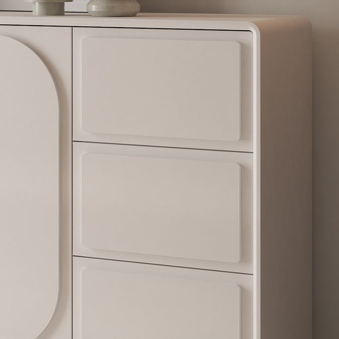 Contemporary Sideboard Cabinet Faux Wood Sideboard Table with Doors for Dining Room Clearhalo 'buffet_sideboard' 'Buffets & Sideboards' 'furn' 'furn_buffet_sideboard' 'Furniture' 'Kitchen & Dining Furniture' 1200x1200_54532c2a-9080-4065-8eca-102771754bc7