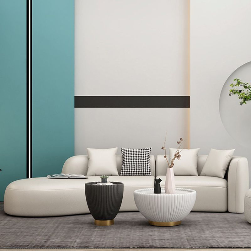 Contemporary Curved Seating Tight Back Tuxedo Arm Sofa for Living Room Clearhalo 'furn' 'furn_sofas' 'Furniture' 'Living Room Furniture' 'Sofa' 'sofas' 1200x1200_54532da5-9b37-4175-9957-7d372a504143