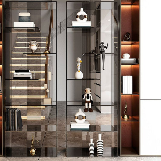 Eigentijdse open terug standaard boekenplank acryl boekenkast voor studieruimte