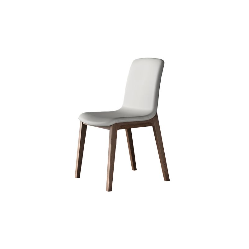 Chaise Parsons de chaise latéral moderne en cuir fausse avec rembourrage