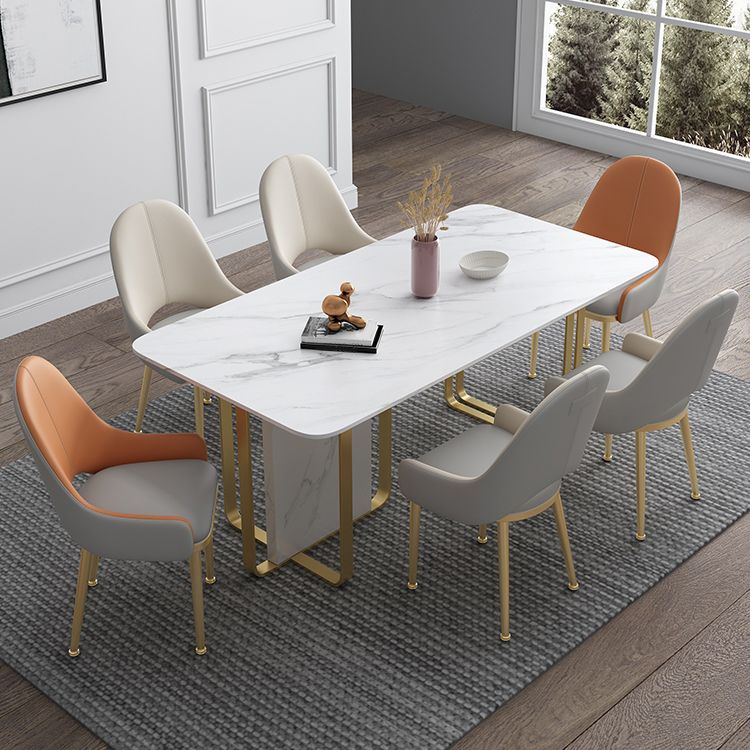 Stone Dining Site Table Traditional Luxury Rectangle Table with Double Pedestal Clearhalo 'Dining Tables & Seating' 'Dining Tables' 'dining_table' 'furn' 'furn_dining_table' 'Furniture' 'furniture_dining_table' 'Kitchen & Dining Furniture' 1200x1200_5456ef9f-2700-42b9-92cb-0c3742ffafcf