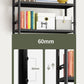 Steel Bookshelf, Multi Tiers Contemporary Bookcase for Home Office, 12.5"W.