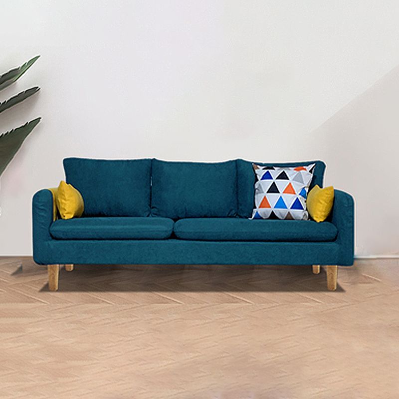 Square Arm Modern Sofa 30"W Linen Sofa for Living Room with Storage Clearhalo 'furn' 'furn_sofas' 'Furniture' 'furniture_sofas' 'kitchen' 'kitchen_sofas' 'Living Room Furniture' 'Sofa' 'sofas' 1200x1200_5457ec6e-6e01-424f-90e6-448d4e1c8c6b