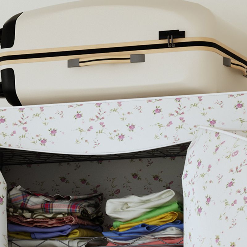 Hedendaagse stijl garderobe metaal verstelbare planken garderobe kast