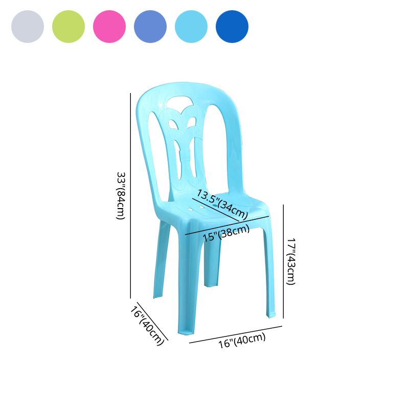 Modern Stacking Dining Armless Chairs Plastic Dining Side Chair for Home Use Clearhalo ' kitchen&dining_furn' 'Dining Chairs' 'Dining Tables & Seating' 'dining_chair' 'furn' 'furn_dining_chair' 'Furniture' 'furniture_dining_chair' 'Kitchen & Dining Furniture' 'kitchen' 1200x1200_545b78b1-7482-4e04-8e9b-e926f5d7ccbb