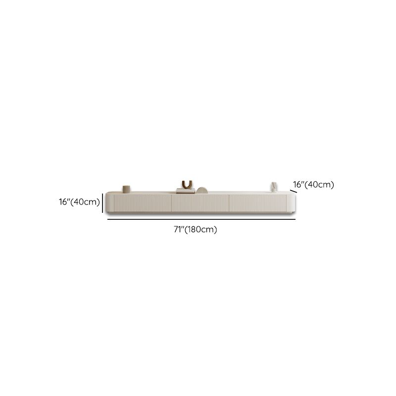 Console de support moderne avec rangement fermé, console multimédia TV avec 6 tiroirs