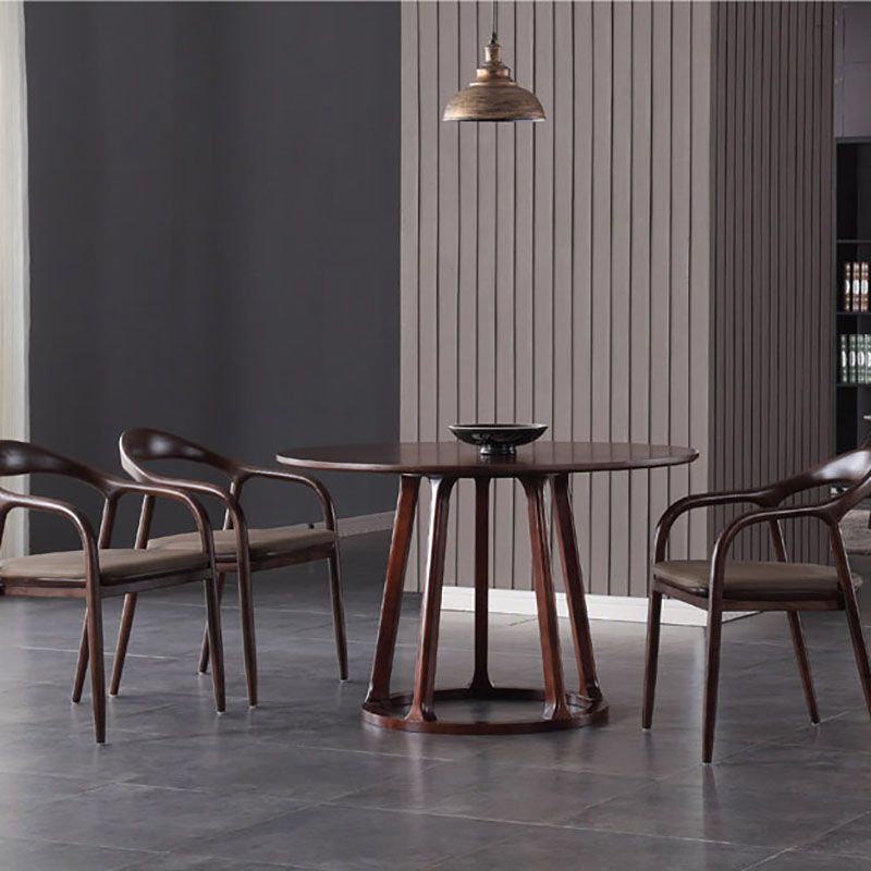 Traditional Solid Back Wood Chair Kitchen Dining Open Back Arm Chairs Set Clearhalo ' kitchen&dining_furn' 'Dining Chairs' 'Dining Tables & Seating' 'dining_chair' 'furn' 'furn_dining_chair' 'Furniture' 'furniture_dining_chair' 'Kitchen & Dining Furniture' 'kitchen' 1200x1200_545ec6b0-a36d-476e-a139-92b571325a96