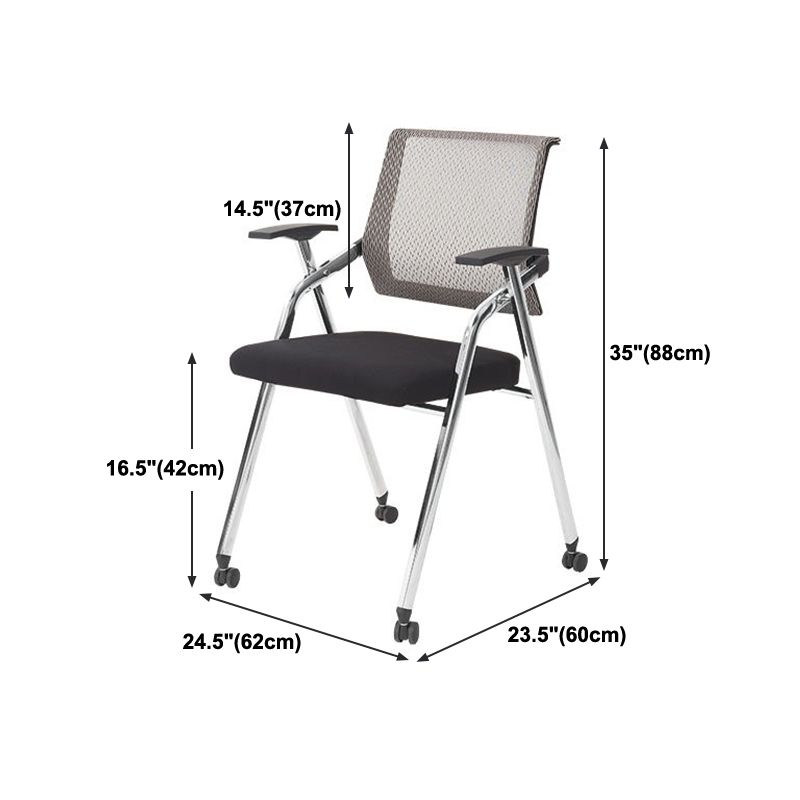 Mid Back Mesh Conference Chair Modern Fixed Arms Office Chair for Home Office Clearhalo 'furn' 'furn_office_chair' 'Furniture' 'Office Chairs' 'Office Furniture' 'office_chair' 1200x1200_545f0fea-5ca8-4618-a93e-703a1e4f12d0