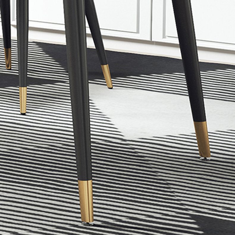 Escritorio de computadora curva glamorosa escritorio de oficina antiguo con patas de metal