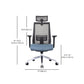Contemporary Arm Chair Fixed Arms Mid-back Lumbar Support Office Chair