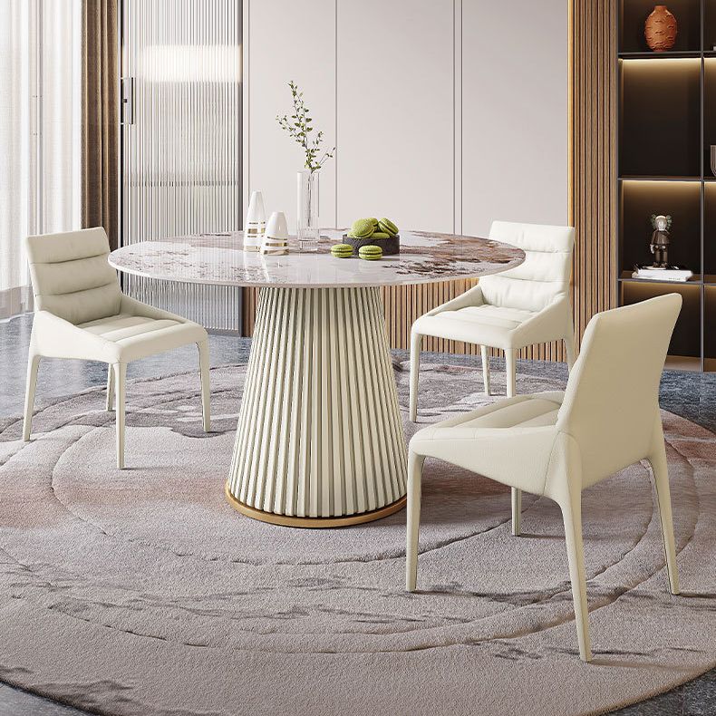 Glam Sintered Stone Dining Set 1/4/5/7 Pieces Dining Set for Dining Areas