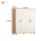Contemporary Wardrobe Armoire Wooden Armoire with Doors and Legs
