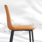 Contemporary Style Chair Kitchen Armless Chairs with Metal Legs Clearhalo 'Dining Chairs' 'Dining Tables & Seating' 'dining_chair' 'furn' 'furn_dining_chair' 'Furniture' 'furniture_dining_chair' 'Kitchen & Dining Furniture' 1200x1200_54669154-9faf-4038-b2c3-dc4f4e623f41