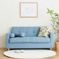 30.31" H Cotton Blend Square Arm Tufted Sofa for Living Room
