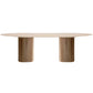 Oval Double Pedestal Modern Dining Table White Fixed Table with Solid Wood Clearhalo ' dining_table' 'Dining Tables & Seating' 'Dining Tables' 'furn' 'furn_dining_table' 'Furniture' 'furniture_dining_table' 'Kitchen & Dining Furniture' 'kitchen&dining_furn' 'kitchen' 'kitchen_dining_table' 1200x1200_546865f6-2ba0-4793-96c4-a03266dba4cb