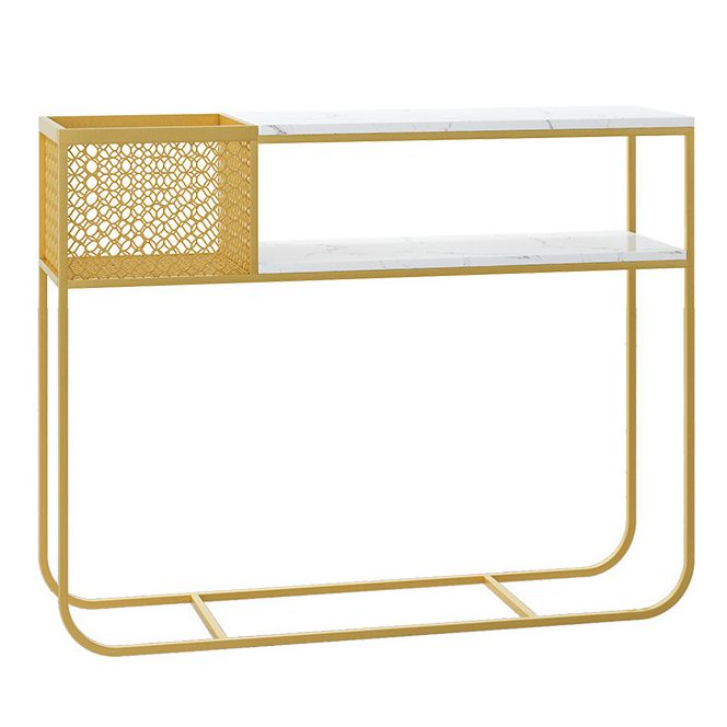 Tavolo di accento della console rettangolare moderna antica console di divano console in marmo