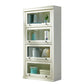 Contemporary Wooden Bookshelf White Standard Shelf Bookcase for Home Office