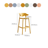 Hedendaagse acrylbar krukken indoor low -back teller stoel