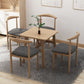 Square Dining Table Modern Plastic Tabletop with Metal Trestle Base Clearhalo 'Dining Tables & Seating' 'Dining Tables' 'dining_table' 'furn' 'furn_dining_table' 'Furniture' 'Kitchen & Dining Furniture' 1200x1200_546daa2e-f131-4086-afde-06537e0e3d91