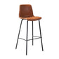Industrial Black Metal Counter Stools Low Back Indoor Bar Stool with Bucket Seat Clearhalo 'Bar Furniture' 'Bar Stools' 'bar_stools' 'furniture_bar_stools' 'Kitchen & Dining Furniture' 'kitchen&dining_furn' 'kitchen' 'kitchen_furn' Furniture' 1200x1200_546e36c9-469d-41da-87aa-d16643cef6b3