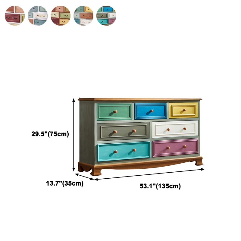 Bedroom Wooden Storage Chest Retro Storage Chest Dresser with Multi Drawers Clearhalo 'Bedroom Furniture' 'Dressers & Chests' 'dressers_chests' 'furn' 'furn_dressers_chests' 'Furniture' 1200x1200_546f54a4-a674-44a0-952b-cdd6531ebf91