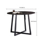 Metal Contemporary Dining Set 1/2/3 Pieces Black Stone Dining Table with Padded Chairs Clearhalo 'Dining Room Sets' 'Dining Tables & Seating' 'dining_room_set' 'furn' 'furn_dining_room_set' 'Furniture' 'Kitchen & Dining Furniture' 1200x1200_54731382-cc2c-4c5d-9f3a-423ff6f7fe89