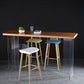 Industrial Style Wood Top Counter Table Acrylic Pedestal Bar Table for Coffee Shop Clearhalo 'Bar Furniture' 'Bar Tables' 'bar_tables' 'furn' 'furn_bar_tables' 'Furniture' 'furniture_bar_tables' 'Kitchen & Dining Furniture' 1200x1200_5473940d-204d-451a-96d3-8d04f4234a4e