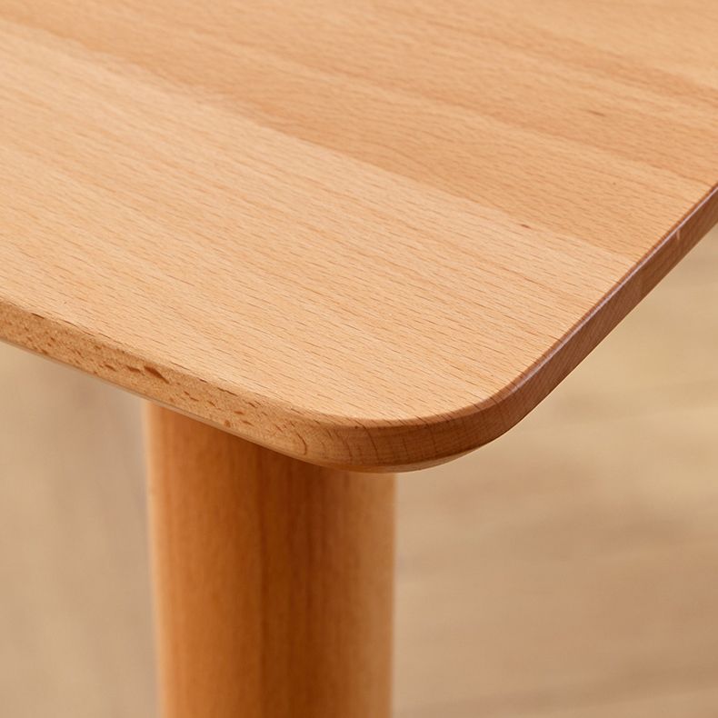 Modern Solid Wood Kitchen Dining Table Standard Rectangle Shape Dining Table with 4 Legs Base Clearhalo ' dining_table' 'Dining Tables & Seating' 'Dining Tables' 'furn' 'furn_dining_table' 'Furniture' 'furniture_dining_table' 'Kitchen & Dining Furniture' 'kitchen&dining_furn' 'kitchen' 'kitchen_dining_table' 1200x1200_5473d48d-32a2-41e8-9133-8eb727faa84b