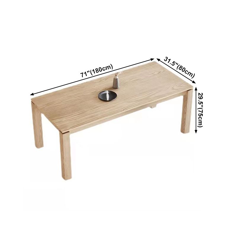 Rectangle Light Wood Color Table Pine Solid Wood Table Modern with 4 Legs Clearhalo ' dining_table' 'Dining Tables & Seating' 'Dining Tables' 'furn' 'furn_dining_table' 'Furniture' 'furniture_dining_table' 'Kitchen & Dining Furniture' 'kitchen&dining_furn' 'kitchen' 'kitchen_dining_table' 1200x1200_54749344-cbe8-49b3-a2c7-94a4c3c0b3b6