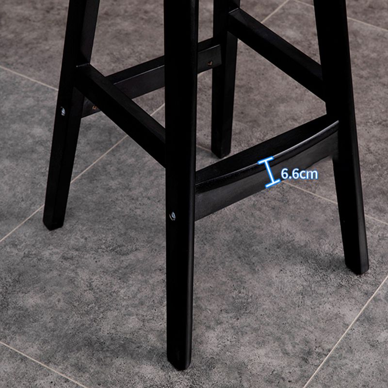 Scandinavian Style Bar-stool Square Leather Seat Counter Chair for Kitchen Bar Clearhalo 'Bar Furniture' 'Bar Stools' 'bar_stools' 'furn' 'furn_bar_stools' 'furniture_bar_stools' 'Kitchen & Dining Furniture' 'kitchen&dining_furn' 'kitchen' 'kitchen_furn' Furniture' 1200x1200_54757933-4983-4e1a-b07b-6e4dfb713c5d