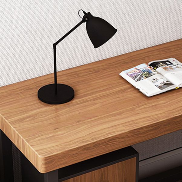 Escritorio de escritura en forma de L mesa de escritura industrial con patas de metal