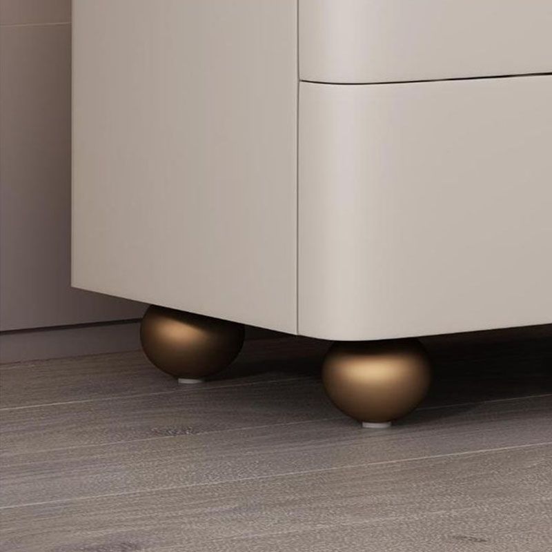 Faux Marble Bedside Gabinet 2 Cajones Cama de almacenamiento Noche