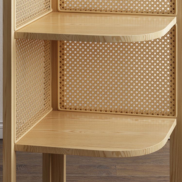 Contemporary Wooden Bookshelf Corner 4 Shelves Closed Back Bookcase Clearhalo 'Bookcases' 'furn' 'furn_bookcases' 'Furniture' 'Office Furniture' 1200x1200_5478e23b-df8c-406b-a259-994600e56250