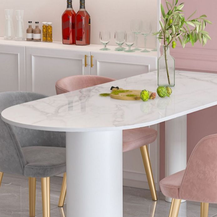 Glam Style gesinterde stenen eetset 1/4/5-delige eetset voor eetruimtes