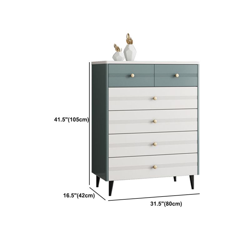 Cofre de acento rectangular moderno con cajón de agua resistente al agua